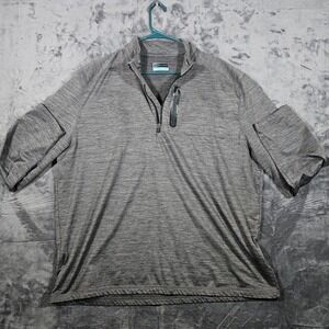 PGA Tour Pullover Men's Golf‎ Shirt/Jacket 1/4 Zip Athletic Gray XXL Size